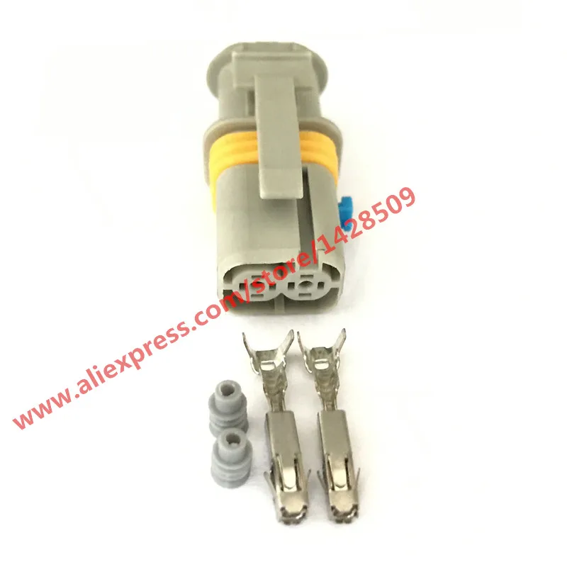 5 Sets 2 Pin/Way Grey 18286000002 Female Automotive Connector Auto Plug