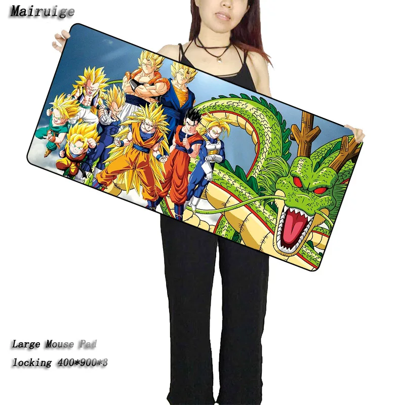 Mairuige магазин Dragon Ball Z мультфильм большой игры Мышь Pad 900*400 с края замок Скорость версия игры Клавиатура площадку для Gamer