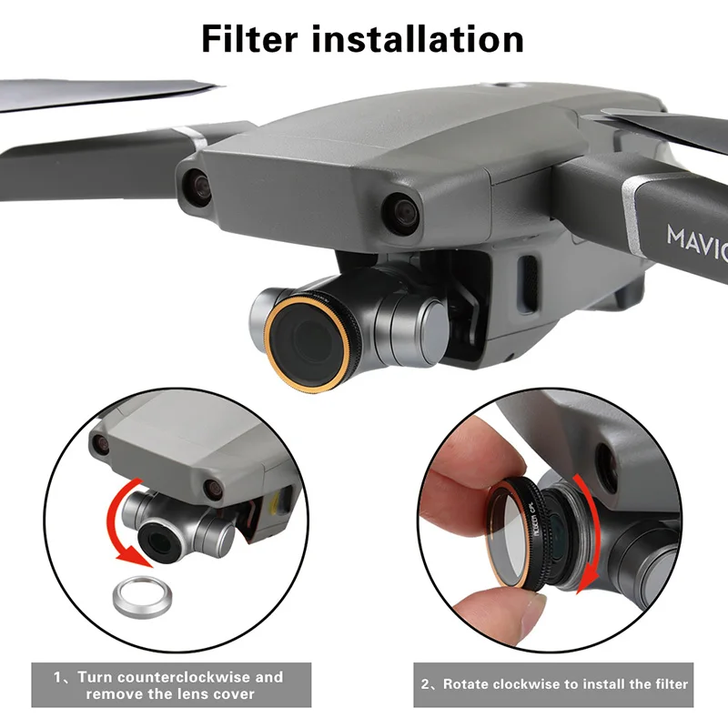 Drone Filter ND-PL CPL-PL Adjust Neutral Density Filter ND4 ND8 ND16 ND32 CPL HD Filter For DJI Mavic 2 pro Drone Accessories 1 (12)