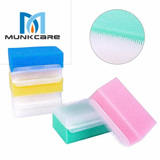 

Children Sensory Brush Baby Bath Sponge Brush Surgical Hands Denture Cleaning Brush Sterile Sponge Scrub Bristle Brush(box of 5)