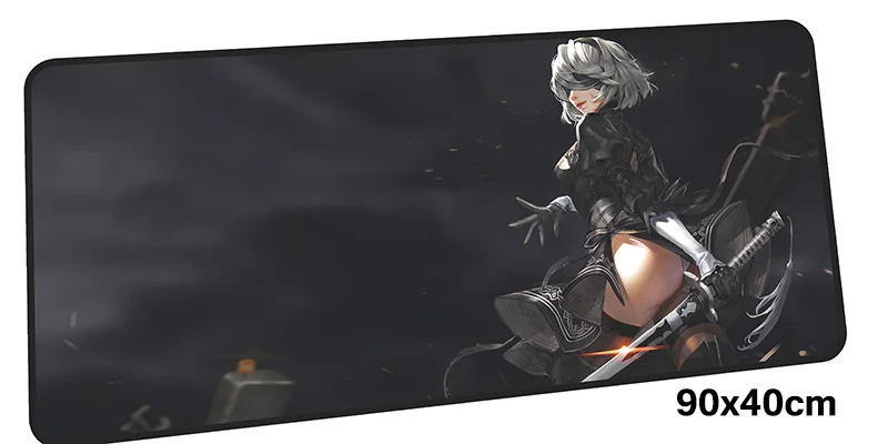 Nier automata коврик для мыши computador gamer mause коврик 900x400X2 мм Большой восхитительный Коврик Для Мыши Эргономичный гаджет офисный стол коврики