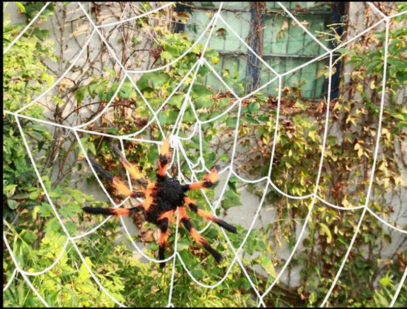 30/50/75 супер Гигантский паук Готический жуткий черный плюш большой araneid с привидениями Шутки Trick поставки Хэллоуин зло украшения