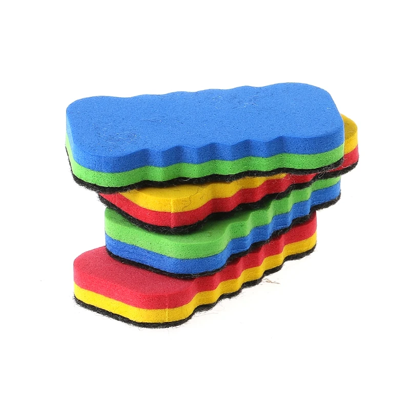4 шт цветной яркий ластик для доски для сухой доски многоцветные офисные школьные поставки