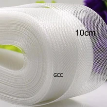 "(10 см) Плоский Жесткий Гладкий Crins Кринолины из конского волоса сетка косичка из ткани для женщин шляпа 100 Ярд/лот#2 цвета