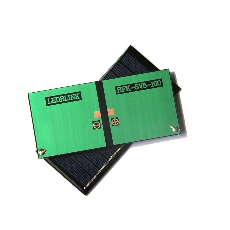 Buheshui 0.55 Вт 5.5 В polcrystalline Панели солнечные солнечных батарей модуль DIY Солнечное Зарядное устройство 95*44 мм 10 шт