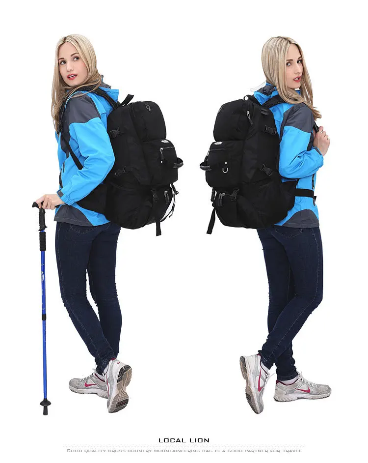 45L водонепроницаемый рюкзак для путешествий из полиэстера, рюкзак для активного отдыха, спортивная сумка для альпинизма, кемпинга, пешего туризма, походный рюкзак Mochila