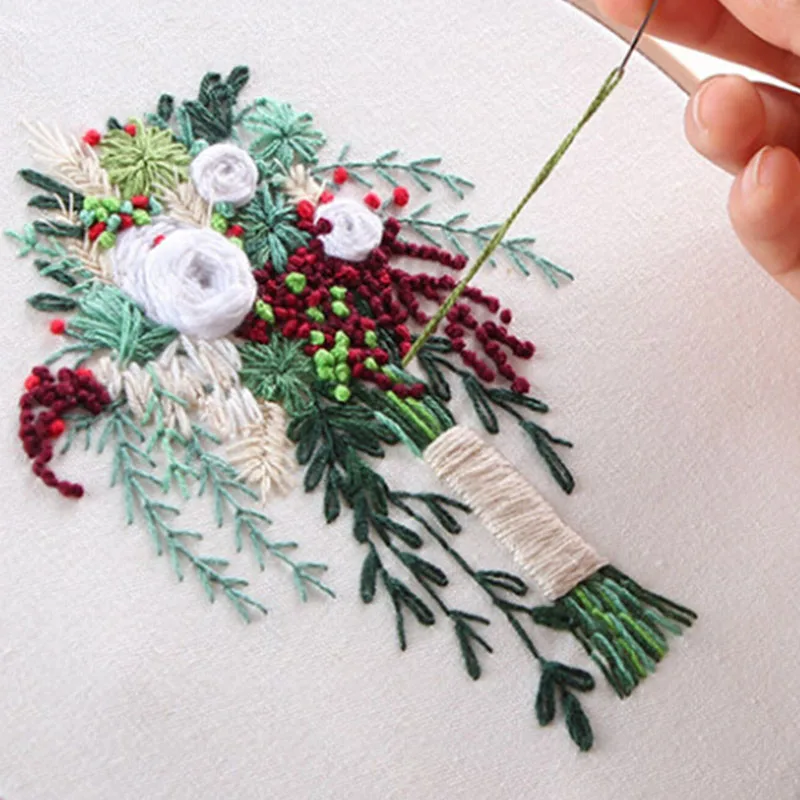 DIY ленты цветы вышивка для начинающих наборы для рукоделия вышивка крестиком серии художественные ремесла швейный Декор на День святого Валентина