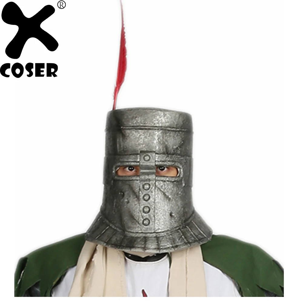 XCOSER Dark Souls Solaire Косплей Шлем серебристо-серый латексный шлем полная голова Высокое качество Профессиональный Костюм Опора для Хэллоуина