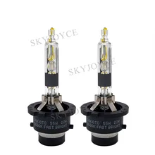 55W быстрая яркая 5500K HID D2S D4S лампа 4300K 5000K D2S D4S HID Лампа D2R D4R 6000K 8000K металлическая основа для автомобильных фар D2S D4S лампы