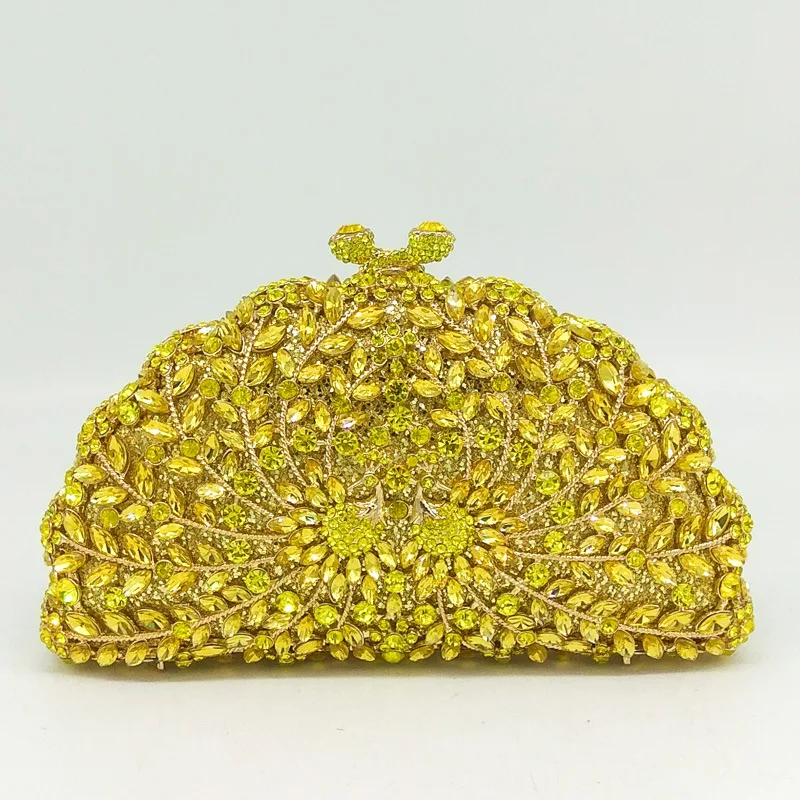 

Eye-catching Handmade Diamante-studded Handbag, Upscale Vogue Evening Bags Which Can Be Customized In Color
