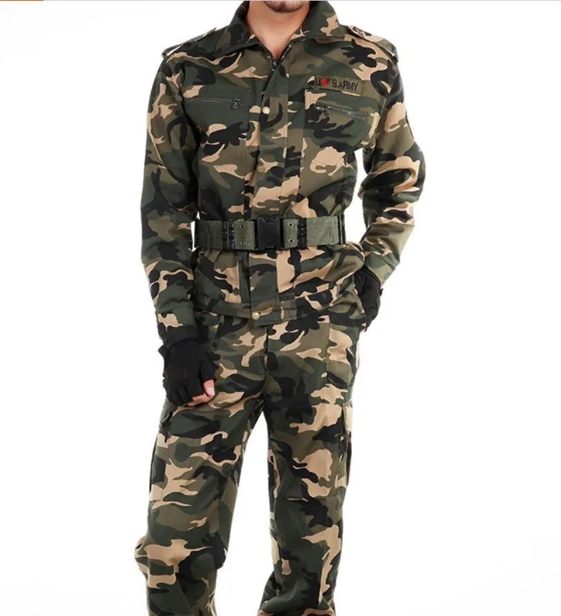 Promotion hot sale men military camouflage suit/sets