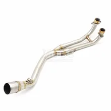 Motorcycle Exhaust Modified Scooter Clamp On Mid Pipe Slip-On Mid Pipe For YAMAHA T-MAX 530 TMAX 530 2008-2016 11 2012 2013 2014