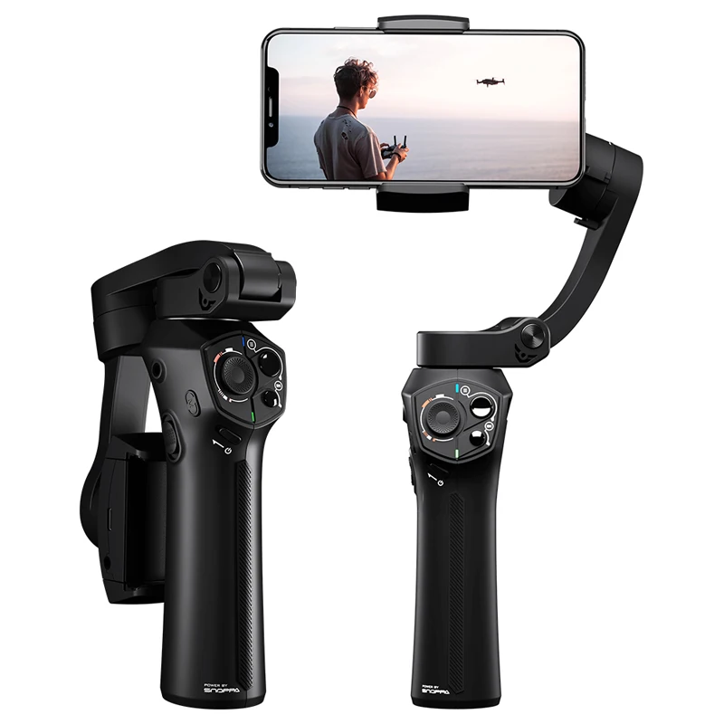 Atom 3-Axis Складной Карманный ручной шарнирный стабилизатор для камеры для iPhone смартфон GoPro и Беспроводной зарядки PK гладкой 4