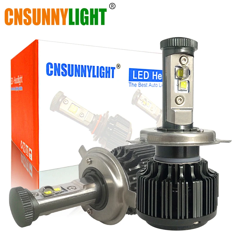 CNSUNNYLIGHT H4 Hi/Lo H7 H11 9005 9006 Led Car Headlights 8000lm 3000K 4300K 6000K High Brightness Auto Lights Conversion Kit
