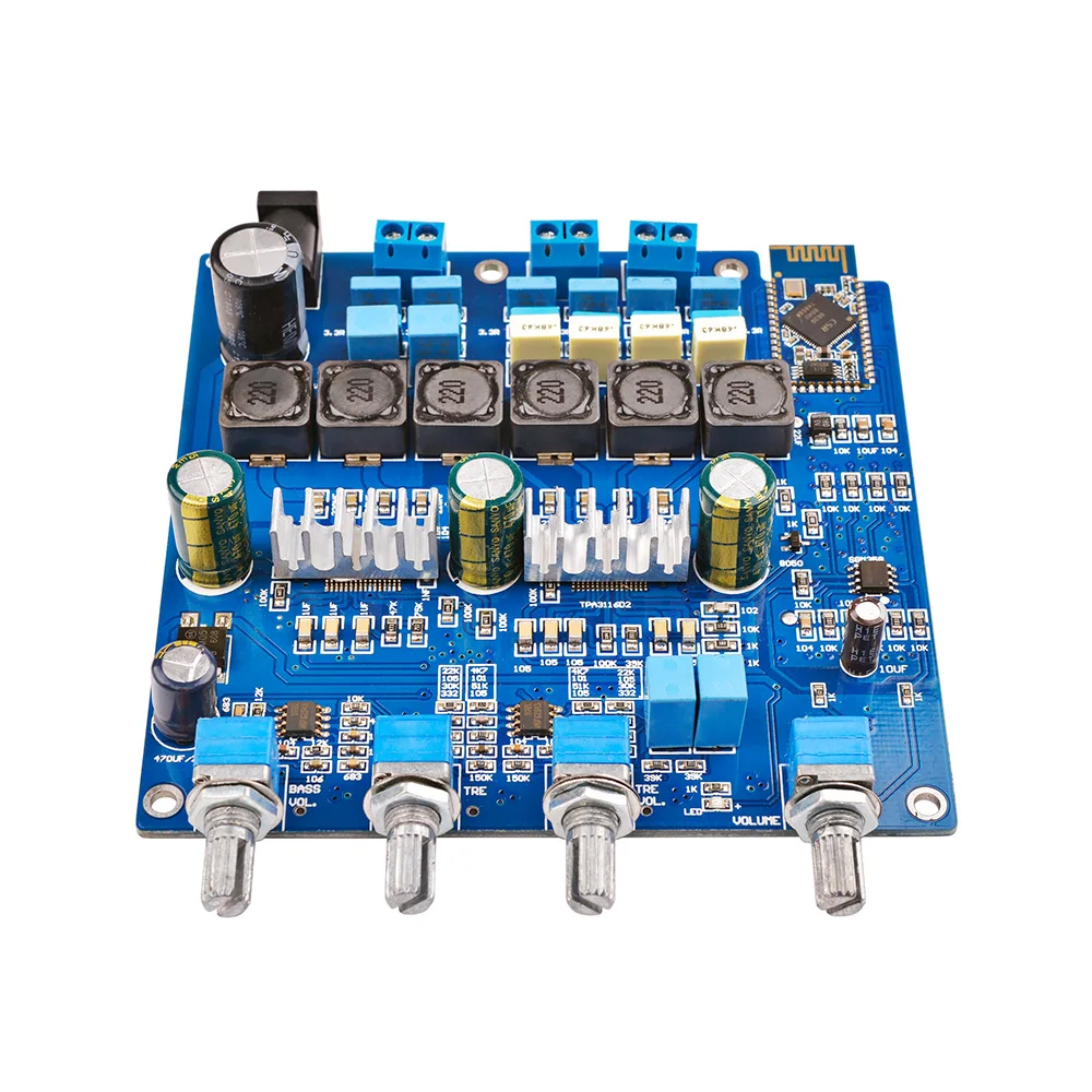 AIYIMA мини усилитель Bluetooth 2 1 Плата усилителя TPA3116 50Wx2 + 100 Вт Класс D аудио усилители