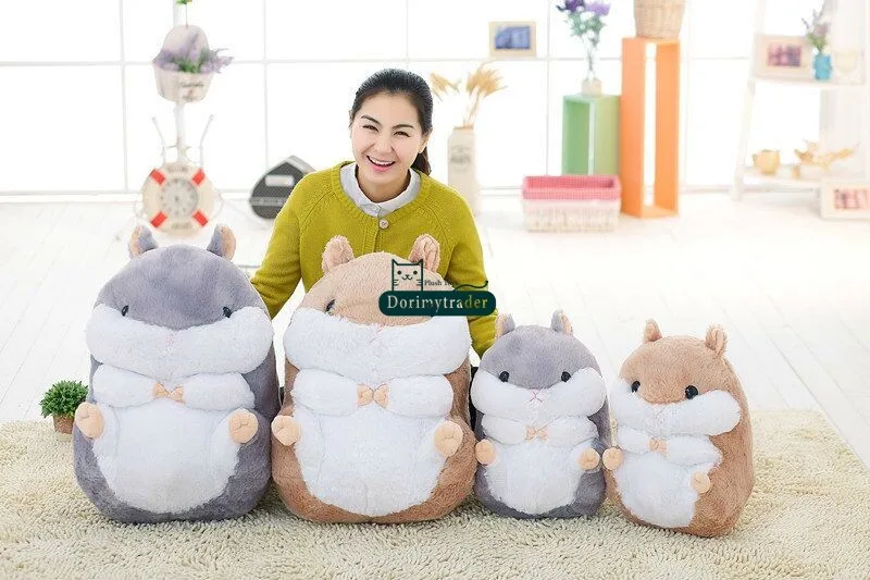 Dorimytrader 28'' 70cm Japan Cartoon Hamster Doll Giant Plush Soft Stuffed Hamster Toy 2 Colors Free Shipping DY60856 (1)