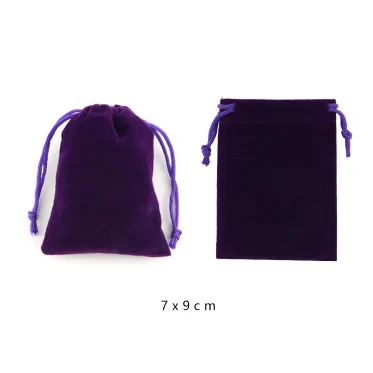 20 шт./партия 7x9 см цветная бархатная сумка, мешочек для ювелирных изделий, упаковка из бисера для хранения, упаковка с завязкой, подарочные пакеты и сумки - Цвет: 10