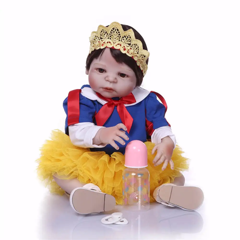 

New style lol Bebely reborn princess baby doll Lifelike Full Vinyl Newborn Body Birthday Xmas gifts 57cm girl toys
