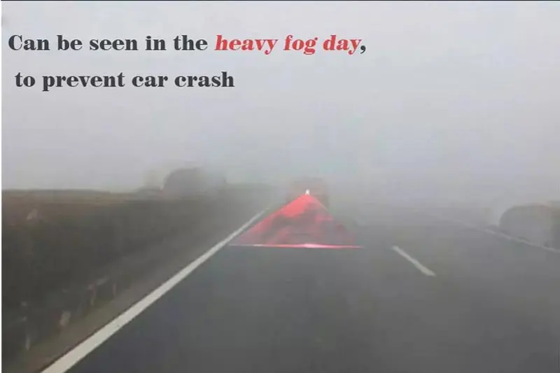Анти столкновения лазерной туман свет безопасности Системы автомобиль тягач 12 В Offroad лазерной незапотевающий дождь Предупреждение свет IP67