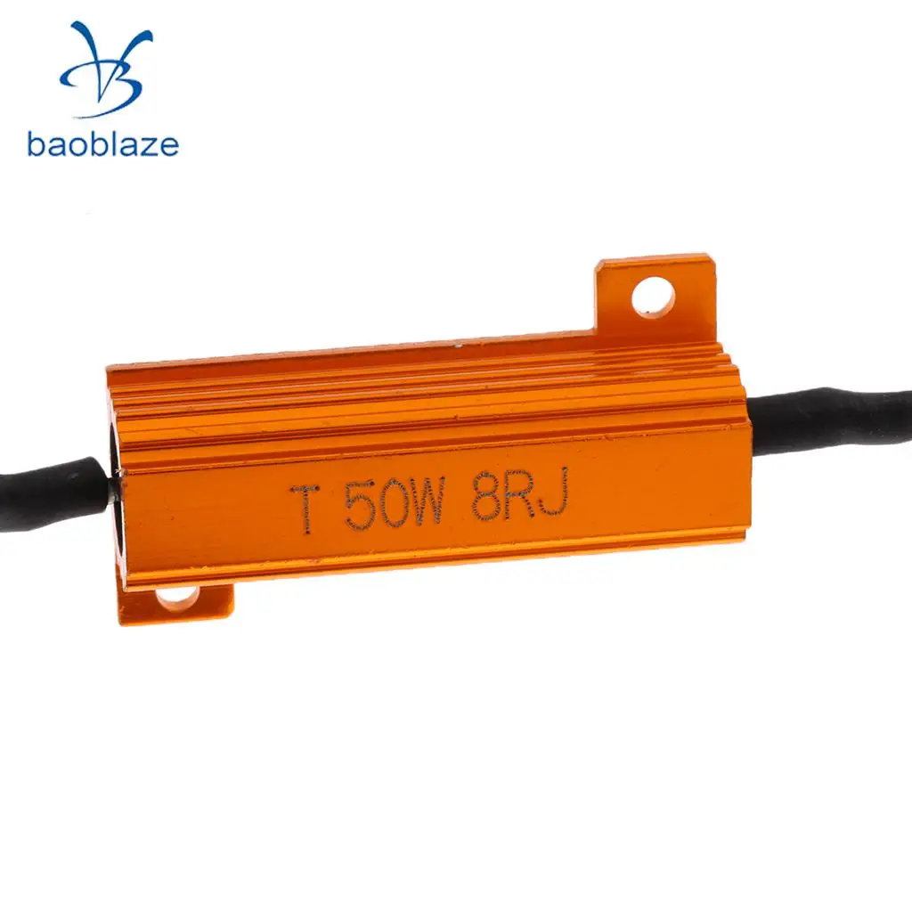 50W 8ohm H16 Load Resistor 7443 LED Adapter Anti Blink Flash Error Canceller