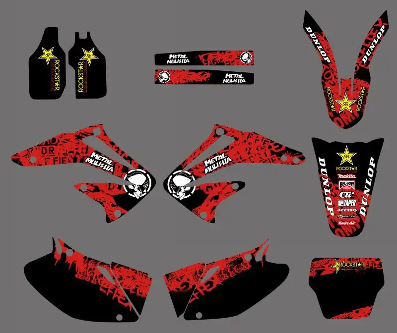 0174 New Style RED TEAM GRAPHICS&BACKGROUNDS DECALS STICKERS Kits for