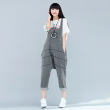 Women 2016 New Mori Girl Cute Jumpsuits Female Denim Jumpsuits Korean version Overalls large size Crotch