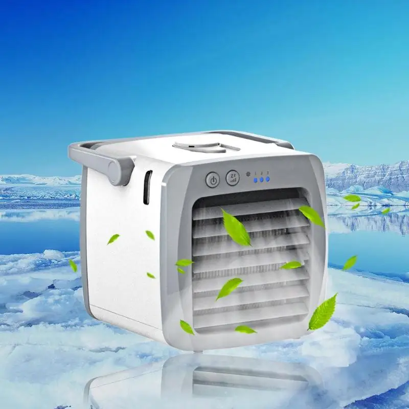 

Portable Home Office Desk Personal Space Cooler USB Air Conditioner Fan Quick Easy Way to Cool summer