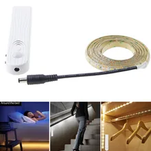 1 м светодиодный светильник под шкаф с датчиком движения PIR, светодиодный светильник 12 В, светильник для шкафа, ночное освещение для кухни, спальни, шкафа