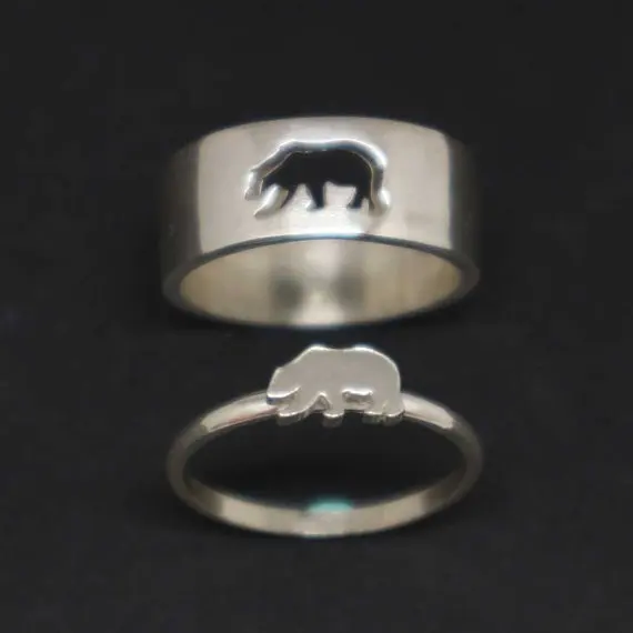 

Grizzly Bear Ring Bear Jewellery Animal Woodland Ring Proposal Ring for Bear Lovers GiftYLQ6390