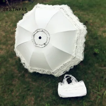 

wedding Lace Ultraviolet-proof Folding Umbrella Outdoor Sunny Day Umbrella Princess Wedding Shooting Props
