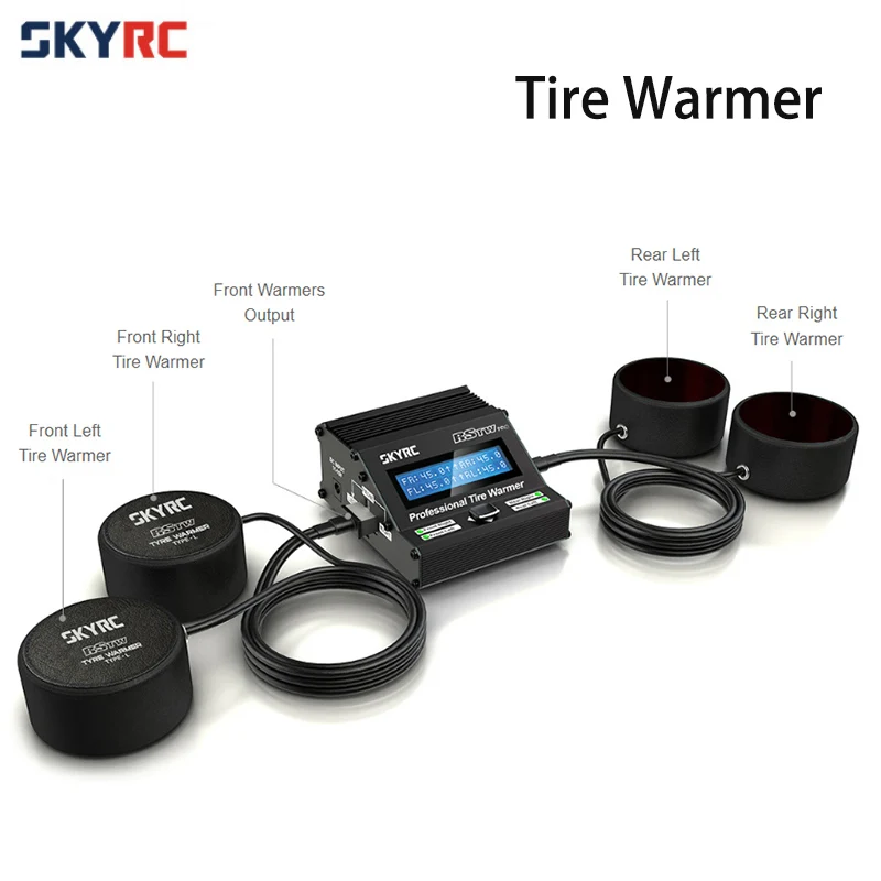 

Original SKYRC Professional Tire Warmer Electronic MCU RSTW Temperature Controlled for 1/10 RC Racing Touring Drift Car