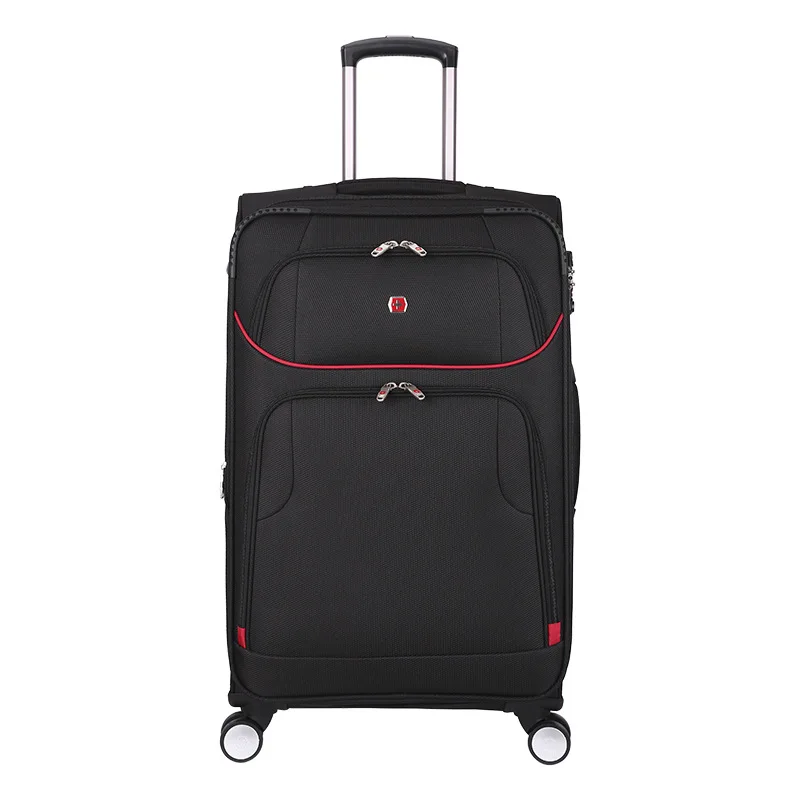 

High capacity computer pocket trolley bags men travel handbag rolling luggage suitcase
