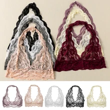 S/M/L/XL размера плюс, летние сексуальные Цветочные открытые топы на бретельках с разрезом, кружевные майки с вырезами, бюстгальтер без косточек, женское экзотическое нижнее белье