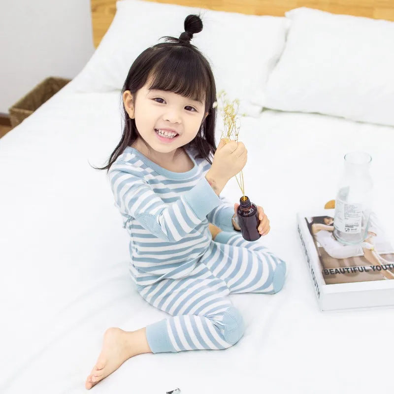 COOTELILI 2pcs Kids Girls Clothes Sets T-shirt + Pants 2pcs Sleepwear Sets Boys Sets 2018 Home Clothing For Children 80-120cm  (22)