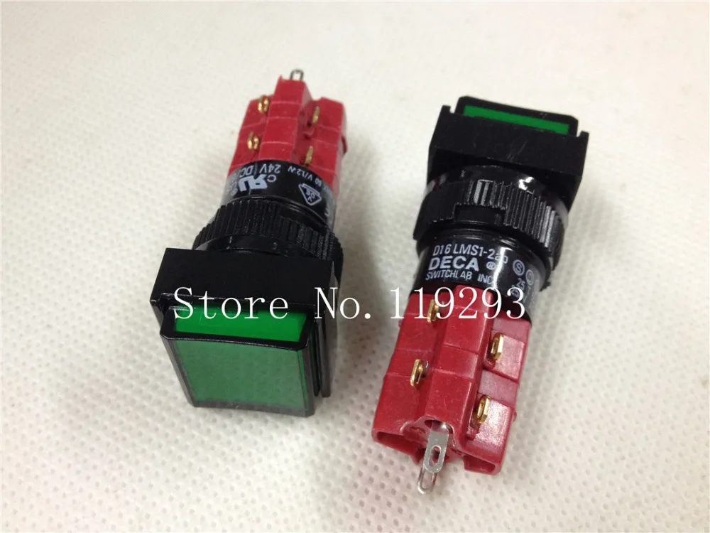

[ZOB] D16LMS1-2AB reset Progressive Alliance R G B W O Taiwan DECA button switch D16LAS1-2AB self-locking solder terminals-10p