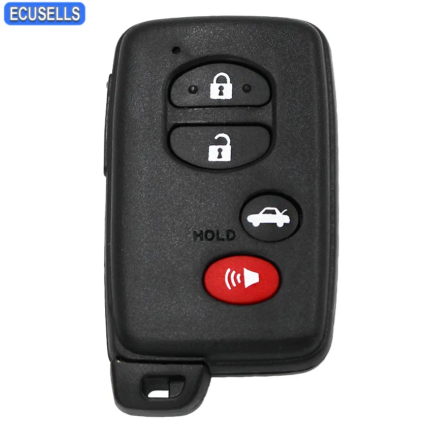 

3+1/4 Button Smart Car Key Case Remote Key Shell Housing for Toyota Avalon Camry Highlander RAV4 Corolla Venza with Uncut Balde