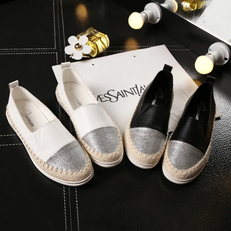 

2018 new flat shoes fashion bright cloth fisherman shoes casual shoes women.