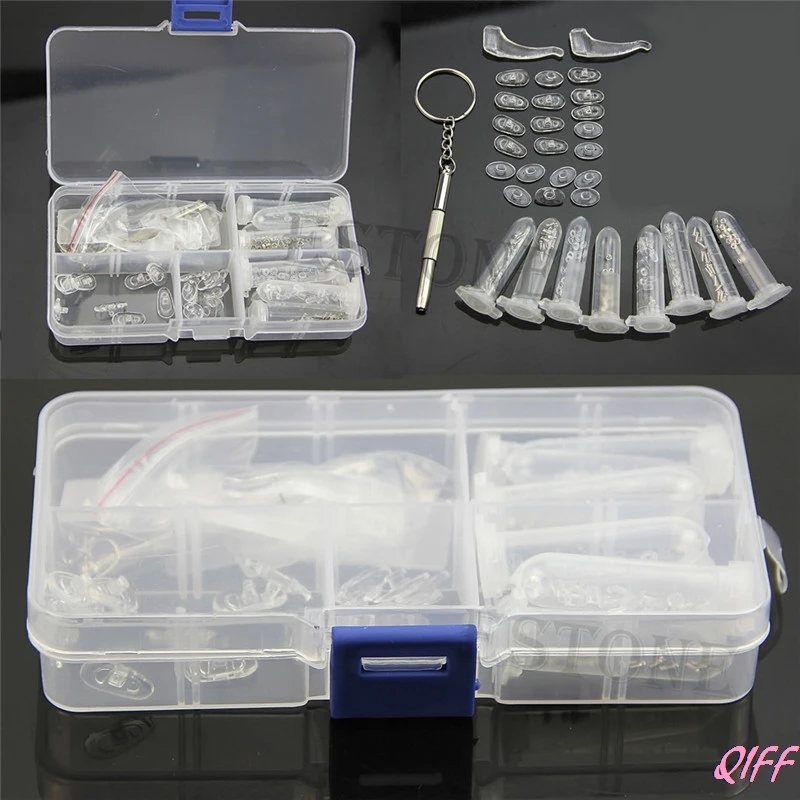 

Eyeglass Sun Glasses Screw Nut Nose Pad Optical Repair Tool Assorted Kit New