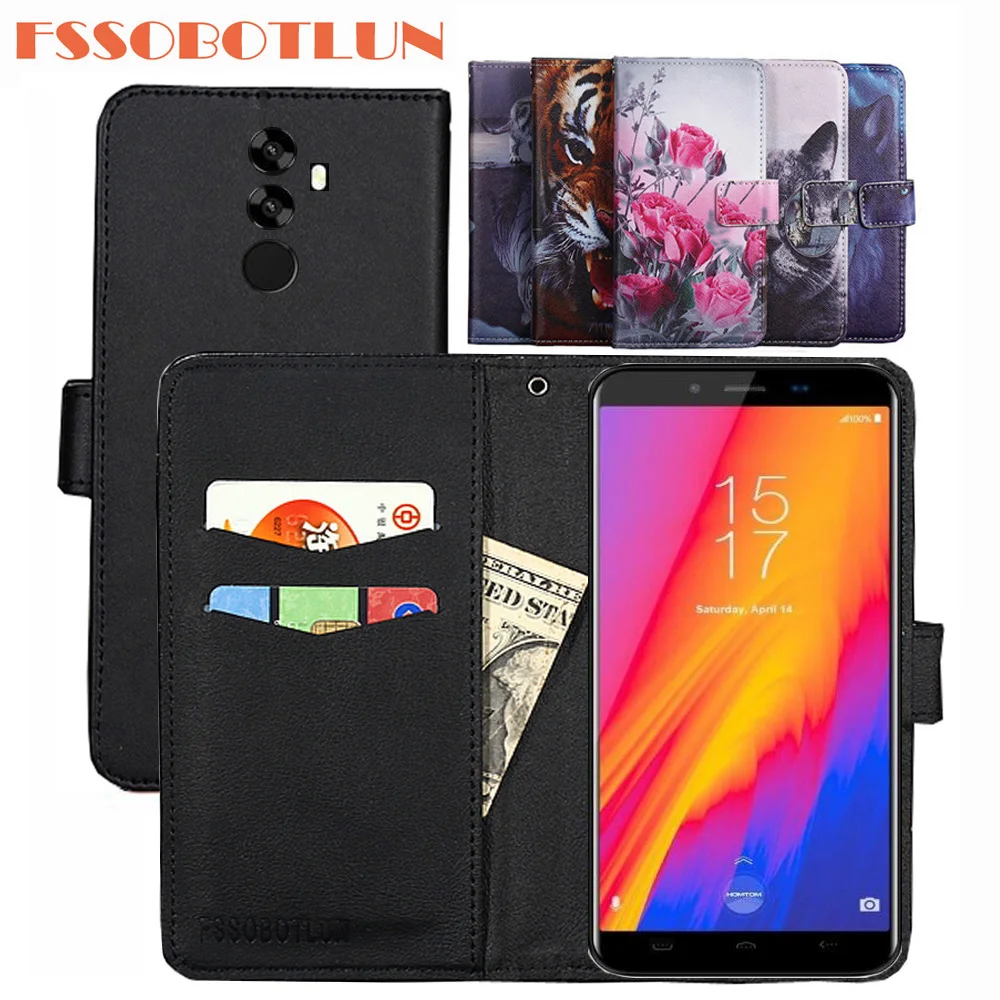 

FSSOBOTLUN For HomTom S99 Case PU Leather Retro Flip Cover Shell Magnetic Fashion Wallet Cases Kickstand Strap shell