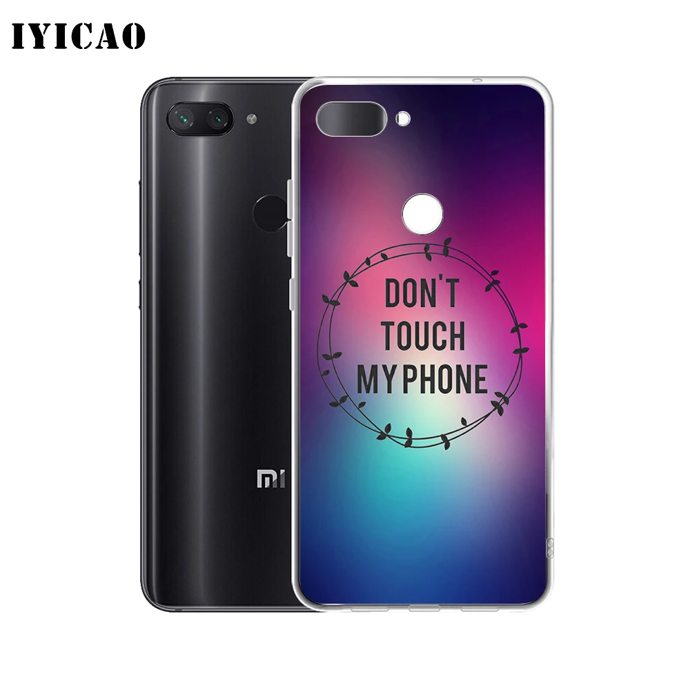 IYICAO dont touch my phone Мягкий силиконовый чехол для телефона Xiaomi Redmi 4A 5A 6A Note 7 6 5 Pro Plus 4X Prime