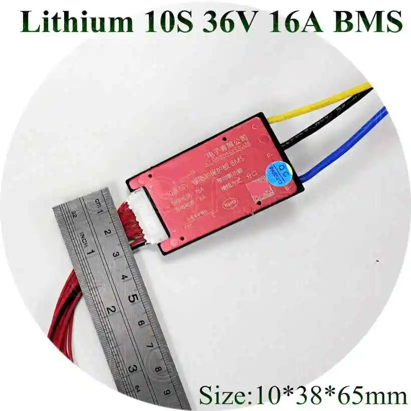 High quality 10s1p E-bike 10S 36V 15A 16A BMS battery for 36V 10Ah 12Ah 15Ah smart bms protection board with Balance function (1)