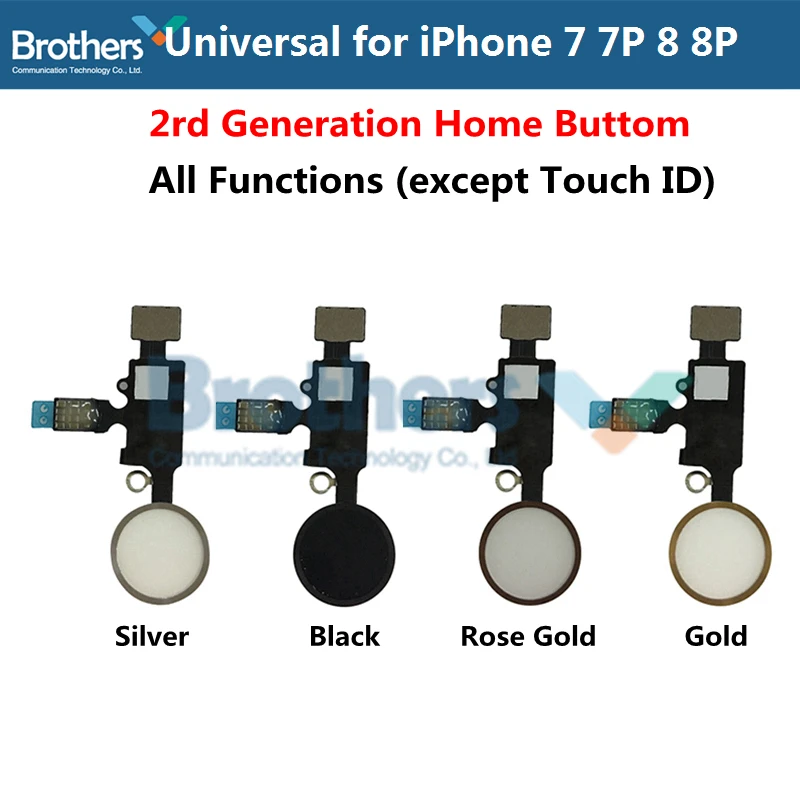 

Universal Home Button Flex Cable for iPhone 7 8 7plus 8plus 2rd Generation Return Function Home Key for iPhone 7 8 No Touch ID