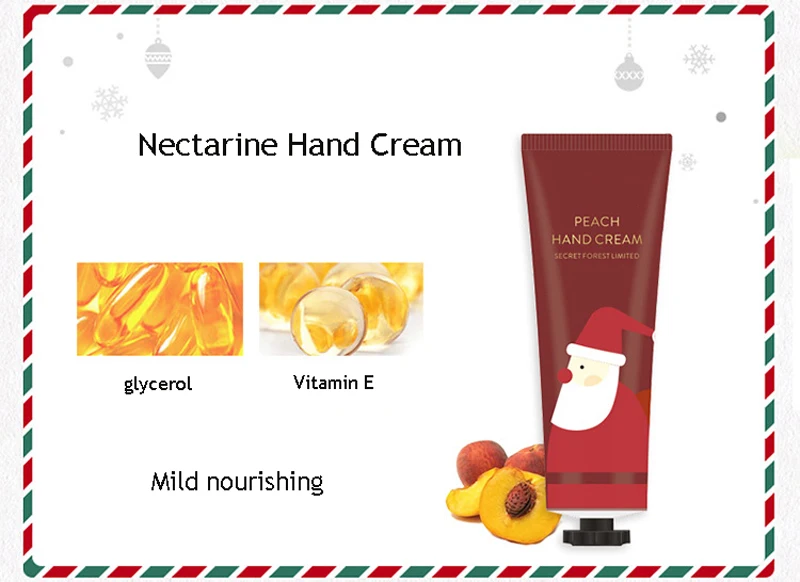 3Pcs/set Christmas gift Hand Cream Set Moisturizing Lotion Hand Scrub Whitening Nourishing Anti-chapping Hand Lotion Care Set