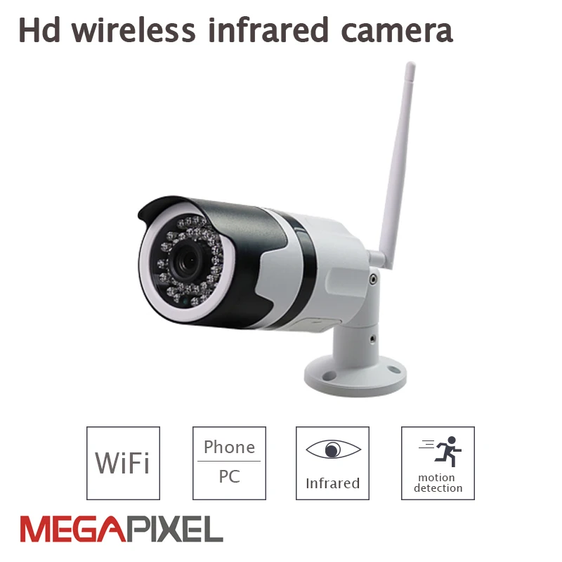 

Megapixel 1080p wifi wireless cctv video surveillance security ip camera ir bullet ip66 two-way voice camcorder Mic speaker 64tf