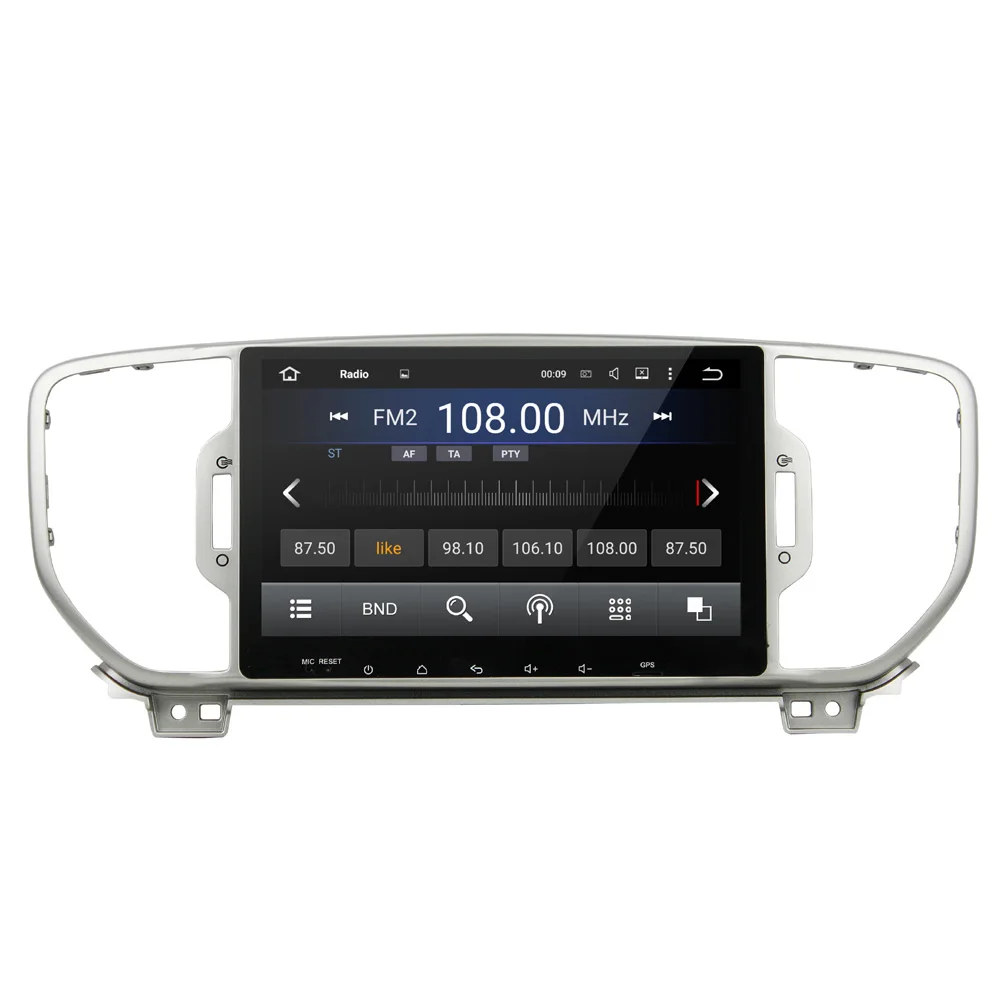 Discount 9 inch Screen Android 5.1.1 Car DVD Player Media Stereo Auto Radio Entertainment System for Kia Sportage 2014-2016 4