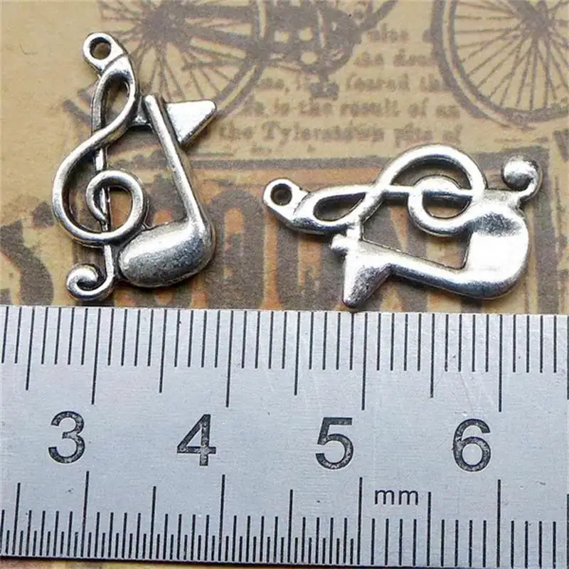 Цепочка брелок из цинкового сплава 20 8 х13 мм 1 г|music note charms|charms musiczinc alloy |