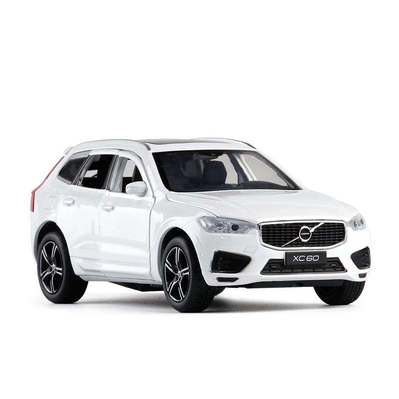 1:32 VOLVO Все новые XC60 SUV внедорожный автомобильный Металлический Игрушечный Автомобиль со звуком светильник вытяните назад автомобиль для детей игрушки