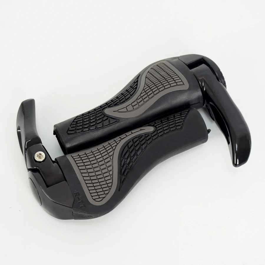 Ergonomic MTB Mountain Bike Bicycle Handlebar Rubber Grips Cycling Lock-On Ends