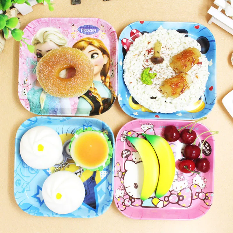 Baby Food Service Plate Cartoon Cute Melamine Kids Plate Children Dinnerware Baby Food Service Plate Cartoon Cute Melamine Kids Plate Children Dinnerware