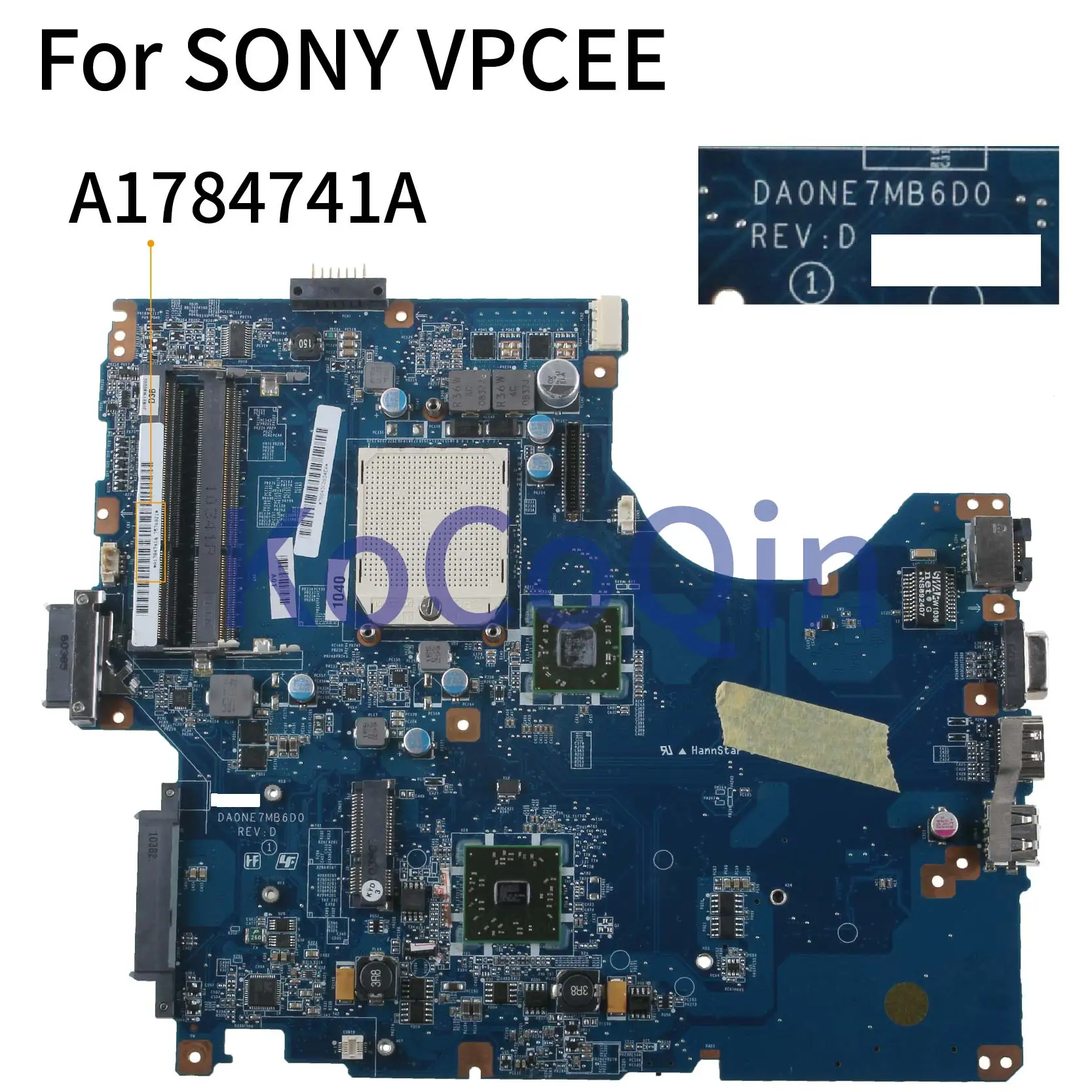 KoCoQin ноутбук материнская плата для Sony VPCEE PCG61611M PCG-61611N материнская плата DA0NE7MB6D0 DA0NE7MB6E0 A1784741A